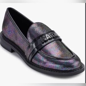 Karl Lagerfeld loafers metallic women’s size 7.5 -NEW